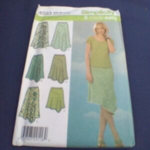 Simplicity Sewing Pattern 4593 Women's Skirts Sizes 6-12 Uncut